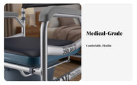 Bedside Commode Chair Foldable Design Portable Toilet Easy to Clean for Seniors