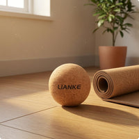 Freestanding Cork Massage Tool Textured Solid Cork Massage Tool Rigid Uncoated Finish