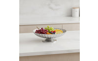 Fruit Bowl with Pedestal Decorative Pedestal Bowl Elevated Serving Dish for Dining Table, Kitchen Counter