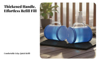 2 Pieces Water Fillable Dumbbells Easy to Stow Water Filled Dumbbell Set Adjustable Weight Dumbbells Floor Safe for Hotel Room