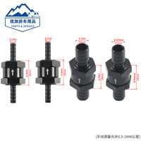 Aluminum Alloy Fuel Check Valve for Gasoline and Diesel - Multiple Sizes