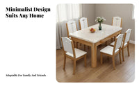 Marble Top Dining Table Set Space-Saving Dining Table and Chairs Set Sturdy Construction for Small Apartment Dwellers, Homeowners, Home