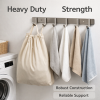 Bedroom and Closet Wall Mounted Clothes Hooks for Students, Waterproof Space Aluminum Coat for Kitchen and Bathroom