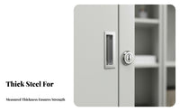 Lockable Security Wall-Mounted Key Cabinet Heavy Duty Construction High-Capacity Lock-and-Keyer Adjustable Shelves Storage Solution Effortless Sliding Panels for Realty Estate Agents, Car Dealership Personnel, Building Supervisors, Workshop