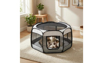 Mesh Feline Maternity Tent Waterproof Foldable Feline Tent Detachable Bottom Pet Shelter Ventilated for Breeding