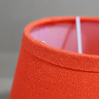 Table Lamp Shade with Grid Textured Linen Material for Bedroom Lighting, Pleated Lampshade for Living Room with PVC Backed Structure