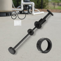 Backwash Assembly Easy Install Piston Shaft Assembly Heavy-Duty with Handle for Pool Owners