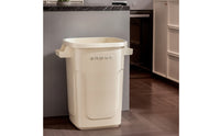 Tall Kitchen Bin with Handles Plastic Rectangular Wastebasket Slim Garbage Container Lightweight for Utility Room