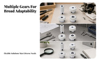 4 Pieces Wear-Resistant Sewing Machine Gear Set Precision Drive Gear Set White