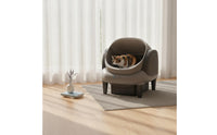 Open-Front Smart Litter Box with App Control Spacious Pet Appliance Reusable for Apartments