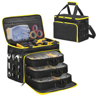 Tool Storage Bag with Removable Cases Soft-Sided Tool Storage Bag with Shoulder Strap Rugged Work Tote for Technicians, Home Improvers, Workshops