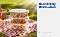 Food Grade Seasoning Storage Box, Multi-Compartment Container, Large Capacity, Kitchen Organizer, Sealed Jar