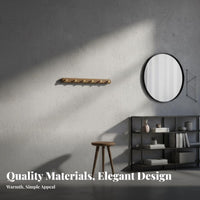 Retractable peg Rack key-shapedboard key-shaped Design Wall Hanger Space-Saving for Living Room