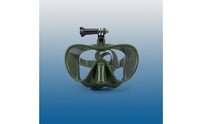 Wide-View Snorkel Mask with Camera Mount Smooth Breathing Full Face Snorkel Mask 180 Degree Anti-Fog for Travelers