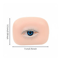 Lash Application Training Module Liftable Eyelid Eyelash Extension Practice Eye With Upper and Lower Lashes 3D Lash Mannequin Eye for Beginners, Salon
