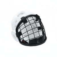 Taekwondo Headgear with Face Guard Thickened Padding Fighting Arts Helmet with Face Cage High-Strength Closure Karate Sparring Head Protector
