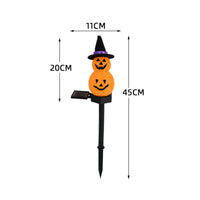 Garden Light with Witch Hat Wireless Solar Stake Light Lights Textured for Lawn, Flower Beds