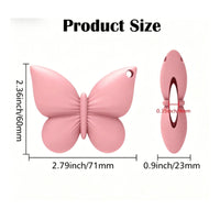 Portable Butterfly Lipstick Holder Keychain Lightweight Lip Salve Holder Keychain Secure Grip Butterfly Lip Salve Sleeve Long-Lasting for Travel