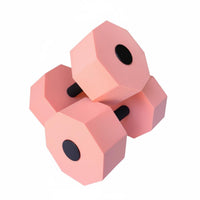 2 Pieces Lightweight and Buoyant EVA Foam Water Dumbbells High Buoyancy Octagonal Aquatic Barbells Waterproof Water Aerobic Dumbbells Low Low-Stress Workout for Postpartum Women, Seniors, Kids, Hydrotherapy, Physical Rehabilitation