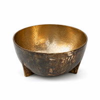 Decorative Fruit Tray Aluminum Fruit Tray with Feet Hammered Metal Bowl Sculptural Classically Designed for Dining Table