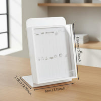 Body Jewelry Display Case Versatile Earring Display Board with Cover Clear View Countertop Post Earring Holder for Retail Store, Market Stall
