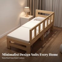 Solid Wood Bed Extension Installation Splicing Bed Frame Smooth Rounded Corners Bedside Er Frame for Children, Young Children, Home