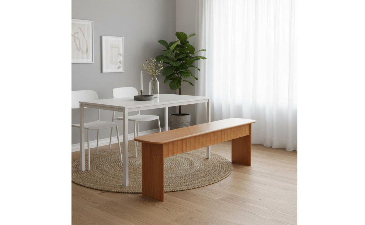 Multi-Functional Solid Wood Dining Bench Mortise and Tenon Joinery Japanese Design Entryway Bench Household Furniture for Hallway