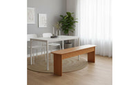 Multi-Functional Solid Wood Dining Bench Mortise and Tenon Joinery Japanese Design Entryway Bench Household Furniture for Hallway