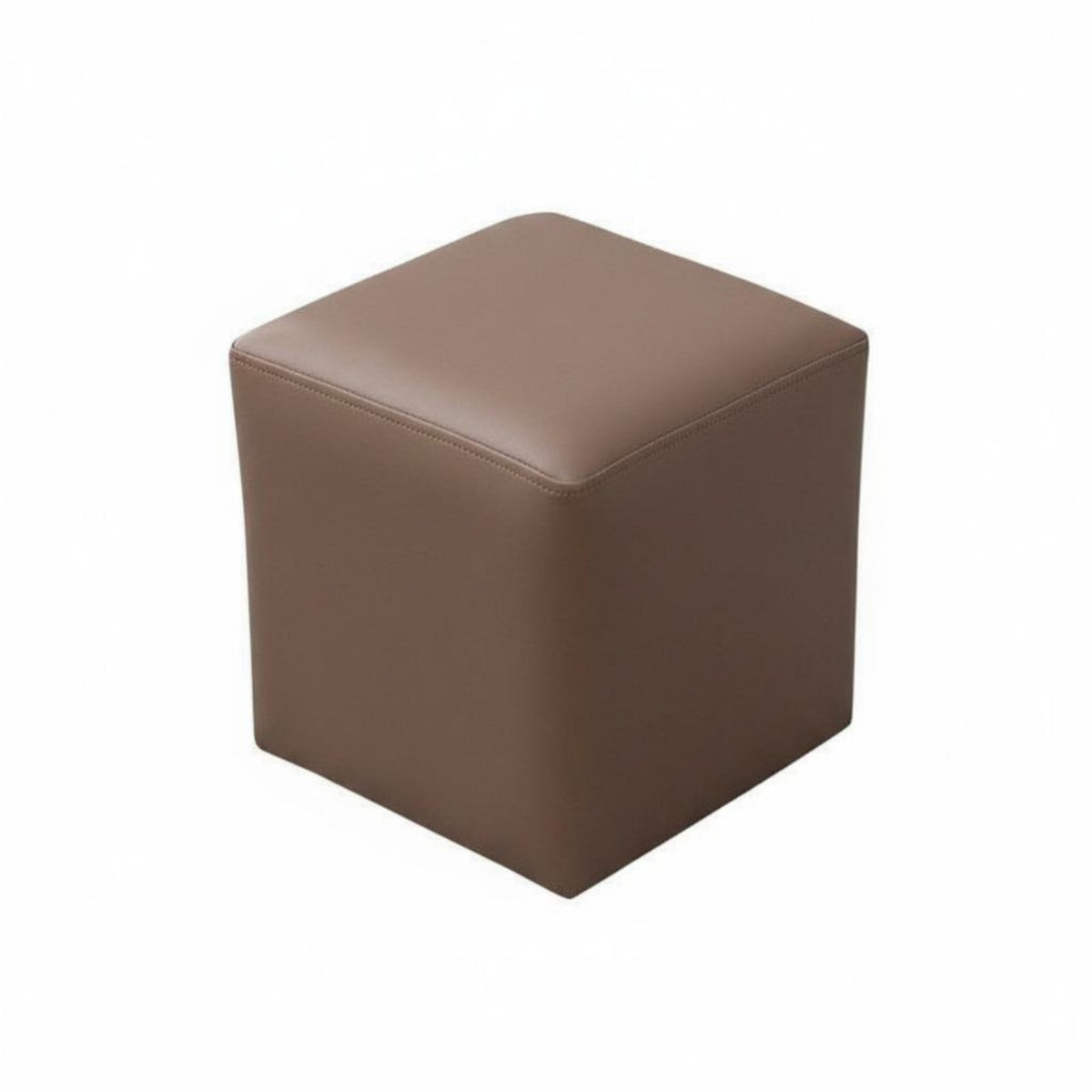 Faux Leather Surface Upholstered Pouffe Padded Seat Upholstered Footrest Multifunctional Low Stool Multi-Purpose for Children, Families, Homeowners, Living Room, Entryway, Bedroom, Home fromice