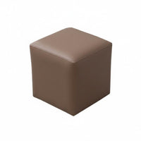 Faux Leather Surface Upholstered Pouffe Padded Seat Upholstered Footrest Multifunctional Low Stool Multi-Purpose for Children, Families, Homeowners, Living Room, Entryway, Bedroom, Home fromice