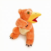 Dinosaur Wristband Fuzzy Wearable Plushy Toy Embroidered Eyes for Children, Kids