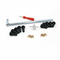 23 Pieces Multi-Functional TR412 Valve Repair Kit Easy to Use Tire Valve Tool Kit Portable for Car Owners, Home Garage, Roadside Emergency
