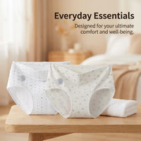 Women's High Waisted Knickers with Extended Gusset for Enhanced Coverage, 100% Breathable Multipack Postpartum C Section Design