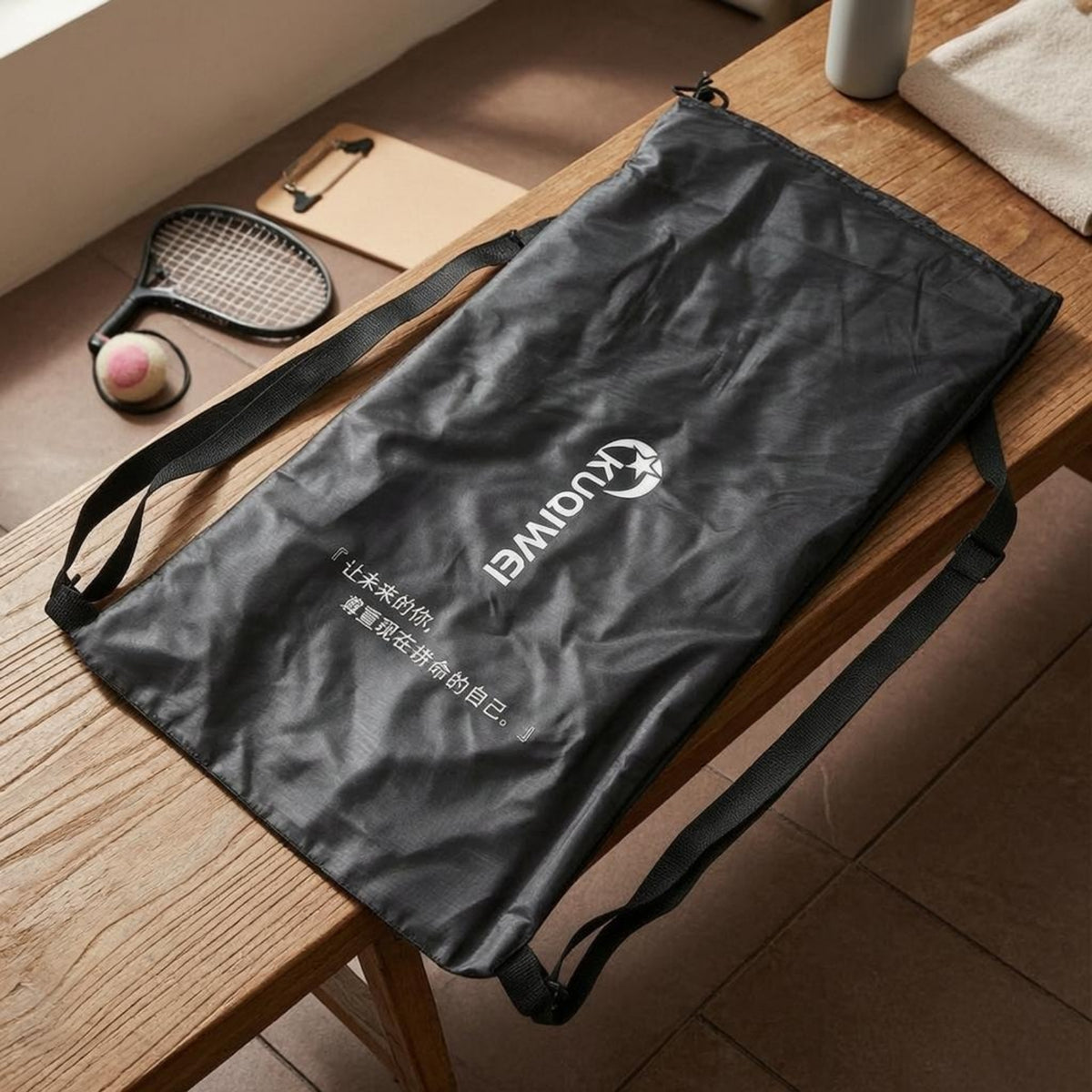 Black Backpack-Style Storage Bag Lightweight Zippered Backpack Bag Printed Logo