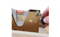 Wooden Base Lever Nut Sheller Red Handle Manual Nut Sheller Adjustable Screw Nutcracker