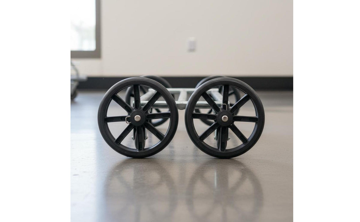 2 Pieces Quiet Operation Shopping Cart Wheel Stainless Steel Bearing Pull Cart Wheel Wear-Resistant Stair Climbing Wheels