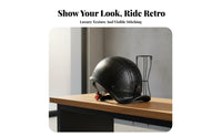 Retro Half Helmet Breathable German Design Half Helmet Quick Release Buckle Secure Headwear for Women Riders, Cruising
