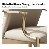 Light Luxury & Design Single-Seater Leisure Armchair Modern Minimalist Cantilever Side Chair Curved rearrest Household Furniture Comfortable Padding for beverage Lovers, Interior Designers, Hotel, Reception Area, Living Room, Home Office