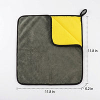 Double Sided Microfiber Cloths Microfibre Towel, 30x30cm Microfibre Towel for Car Washing and Polishing, Machine Washable Microfiber Cloths