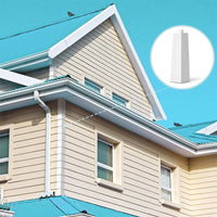 8 Pieces Aluminum Corner Corners with Nails Tapered Siding Corner Corners Hassle Hardware for Homeowners
