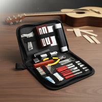 Guitar Repairing Maintenance Tool Kit Easy String Changing Guitar Maintenance Kit Portable Carrying Case Musical Instrument Care for Workbench