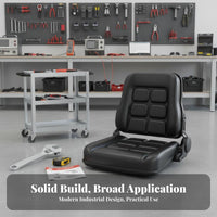 Adjustable Slide Rails Forklift Seat Easy Installation Universal Forklift Seat Includes Safety Belt