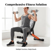 Multi-Functional Adjustable Incline Seat Foldable Adjustable Utility Bench Full physique training Strength Training Equipment Quick & Safe Adjustment for Home Gym Users, Weightlifters, physiquebuilders, Weightlifting, Muscle Building, Exercise, Garage