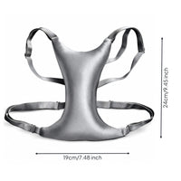 Padded Chest Support Pillow with Adjustable Straps Slim Chest Pillow with Straps Anti-Wrinkle Lightweight for Side Sleepers