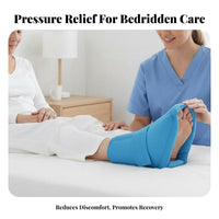 Soft Cushioning Heel Protector Boot Adjustable Strap Heel Protector Pillow Skin-Friendly for Elderly, Seniors, Home Care, Bed, Wheelchair