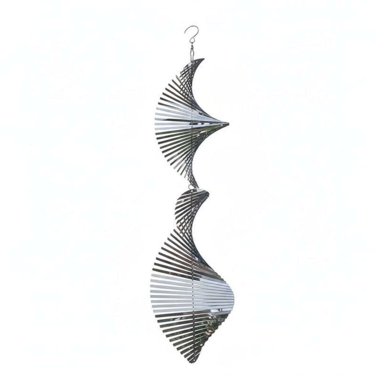 Creative Gift 3D Spiral Wind Rustproof 3D Kinetic Wind Weather Resistant Metal Spiral Hanging Decor Epoxy Coated for Indoor