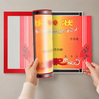 Self-adhesive magnetic frame, modern information frame for shop, office & door, double-sided, portrait or landscape format, certificate frame