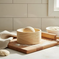 Wooden Dumpling Wrapper Effortless to Operate to Use Wooden Dumpling Skin Press Solid Wood Pastry Press Roller Ball for Beginners