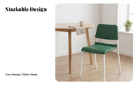 Stackable Design Two-Tsingle Nesting Chair two-tsingle color scheme design Household Furniture Scandinavian Inspired Ergonomic rearrest for Guests, Homeowners, Renters, Dining Room, Kitchen, Balcony, Bedroom