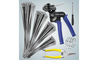 153 Pieces Stainless Steel Cable Tie Tool Long-Lasting Rust-Proof for Diyers